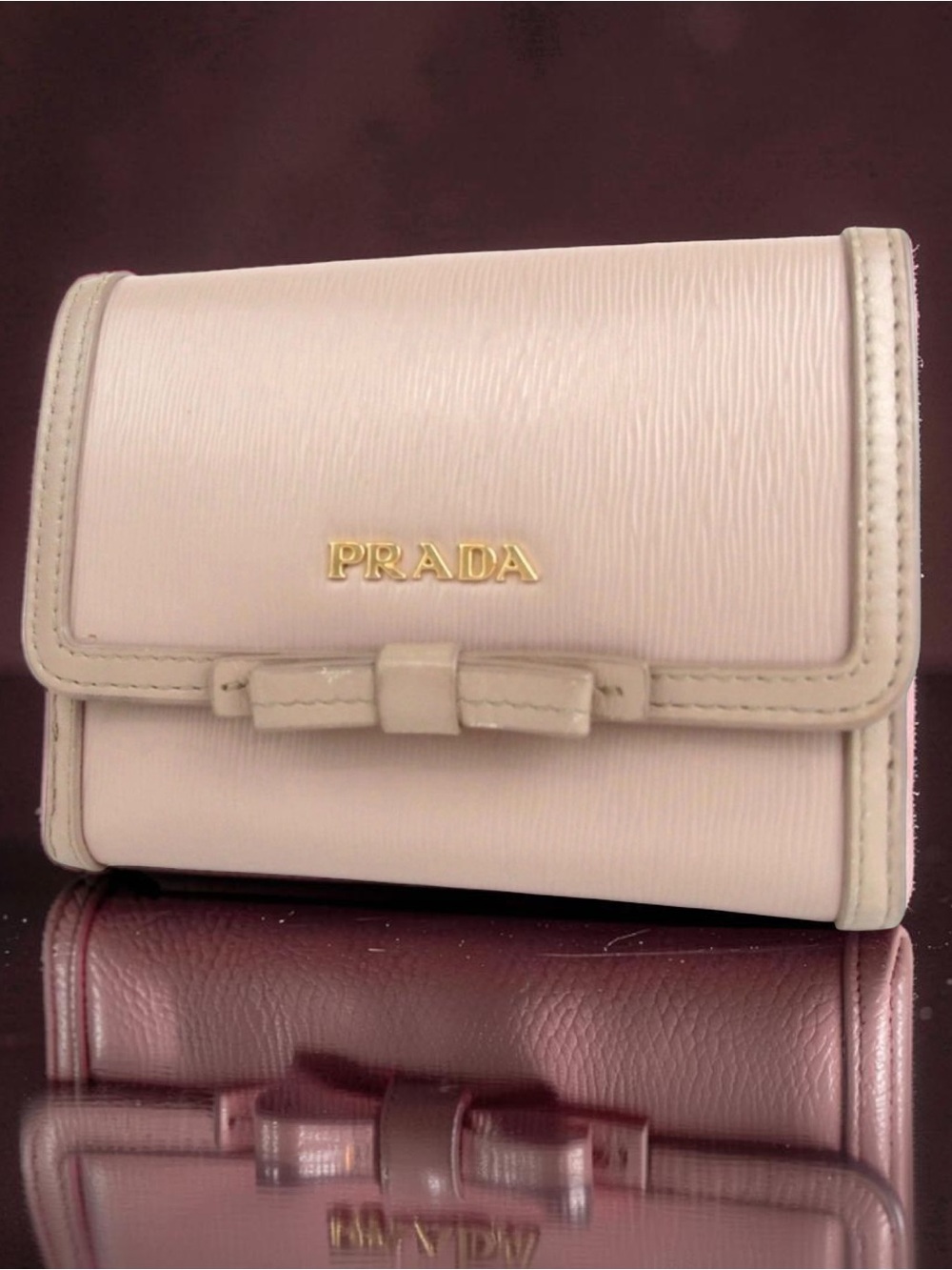 PRADA Pink Leather Bifold Wallet 😍💕